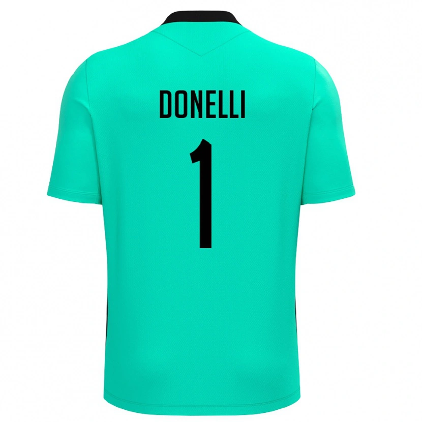 Danxen Dames Matteo Donelli #1 Turquoise Zwart Keepersshirt 2025/26 T-Shirt België