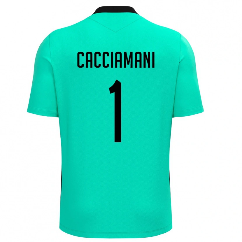 Danxen Dames Niccolò Cacciamani #1 Turquoise Zwart Keepersshirt 2025/26 T-Shirt België