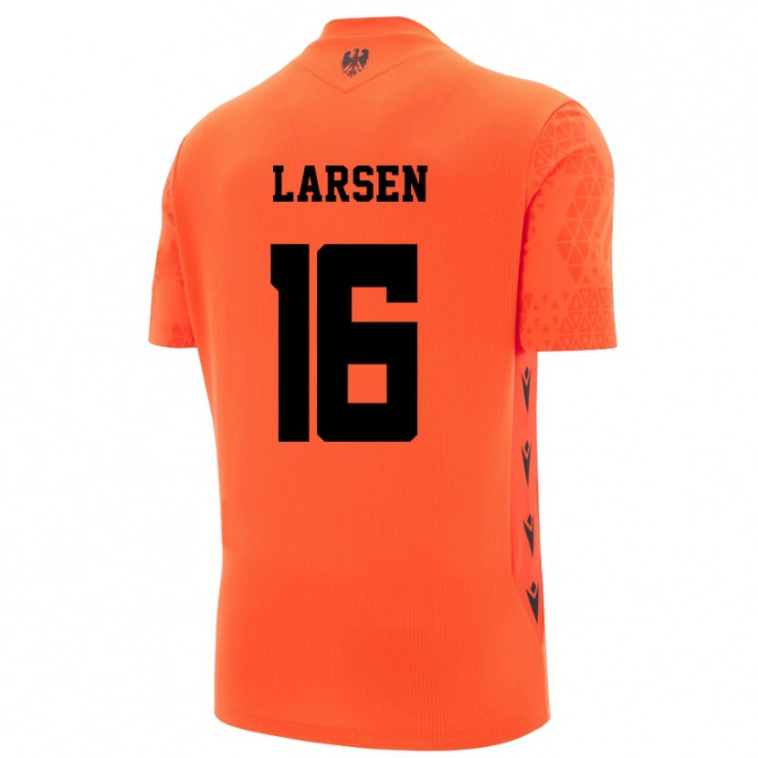 Danxen Dames Kathrine Østergaard Larsen #16 Donker Oranje Zwart Keepersshirt 2025/26 T-Shirt België