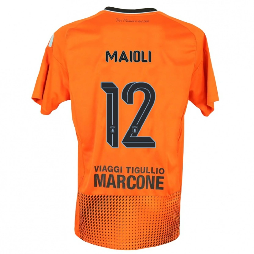 Danxen Dames Francesco Maioli #12 Donker Oranje Blauw Keepersshirt 2025/26 T-Shirt België