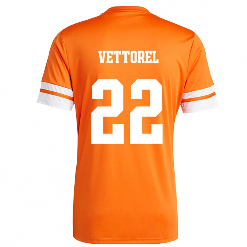 Danxen Dames Thomas Vettorel #22 Oranje Wit Keepersshirt 2025/26 T-Shirt België