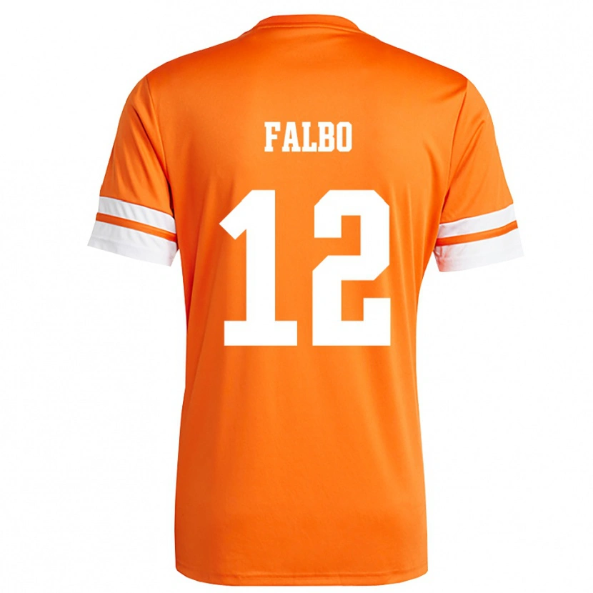 Danxen Dames Francesco Falbo #12 Oranje Wit Keepersshirt 2025/26 T-Shirt België
