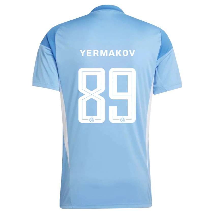 Danxen Dames Georgiy Yermakov #89 Lichtblauw Wit Keepersshirt 2025/26 T-Shirt België