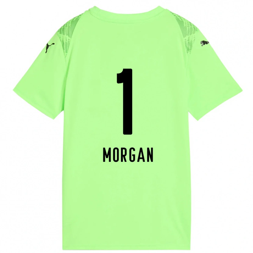 Danxen Dames Kevin Morgan #1 Licht Groen Zwart Keepersshirt 2025/26 T-Shirt België