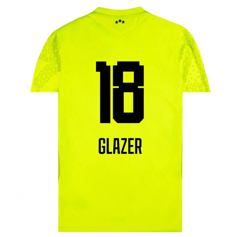 Danxen Dames Omri Glazer #18 Geel Groen Zwart Keepersshirt 2025/26 T-Shirt België