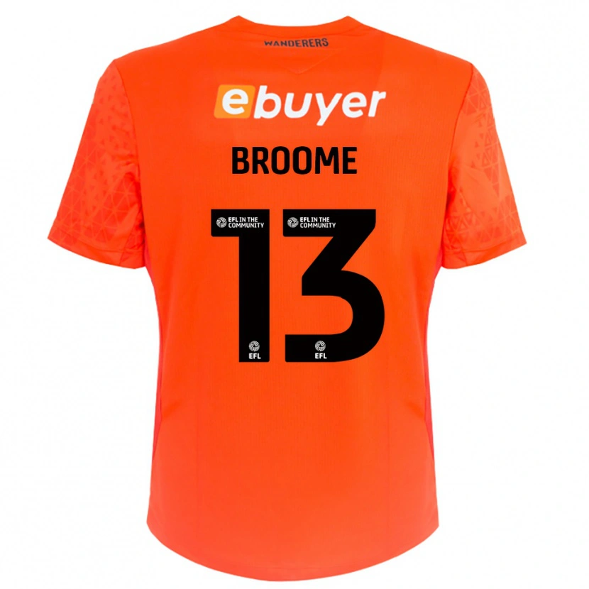 Danxen Dames Nathan Broome #13 Oranje Zwart Keepersshirt 2025/26 T-Shirt België
