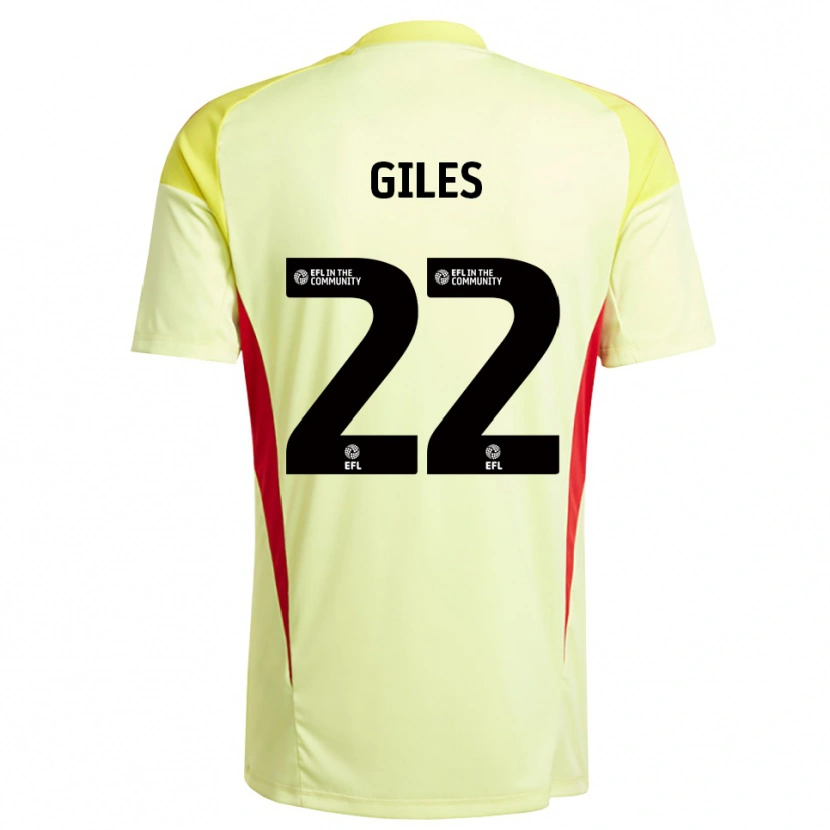 Danxen Dames Olivia Giles #22 Lichtgeel Keepersshirt 2025/26 T-Shirt België