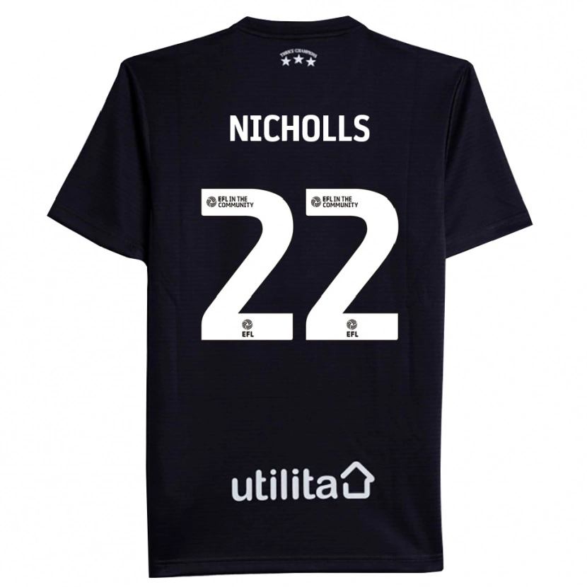 Danxen Dames Lee Nicholls #22 Zwart Wit Keepersshirt 2025/26 T-Shirt België