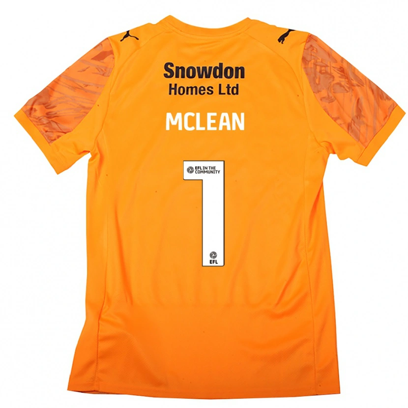 Danxen Dames Katie Mclean #1 Oranje Zwart Keepersshirt 2025/26 T-Shirt België