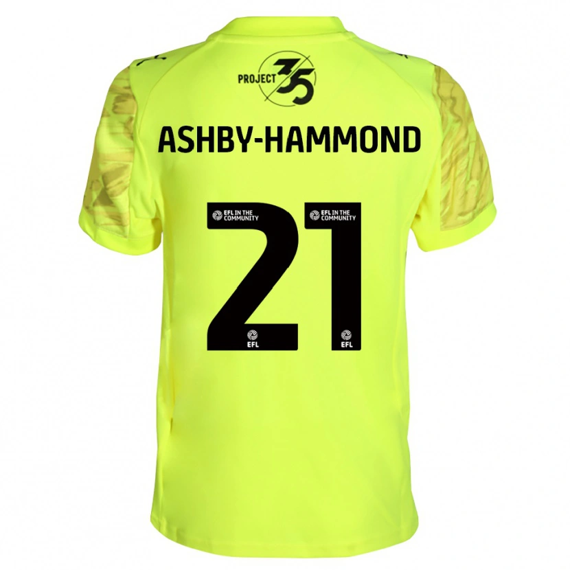 Danxen Dames Luca Ashby-Hammond #21 Fluorescerend Groen Zwart Keepersshirt 2025/26 T-Shirt België
