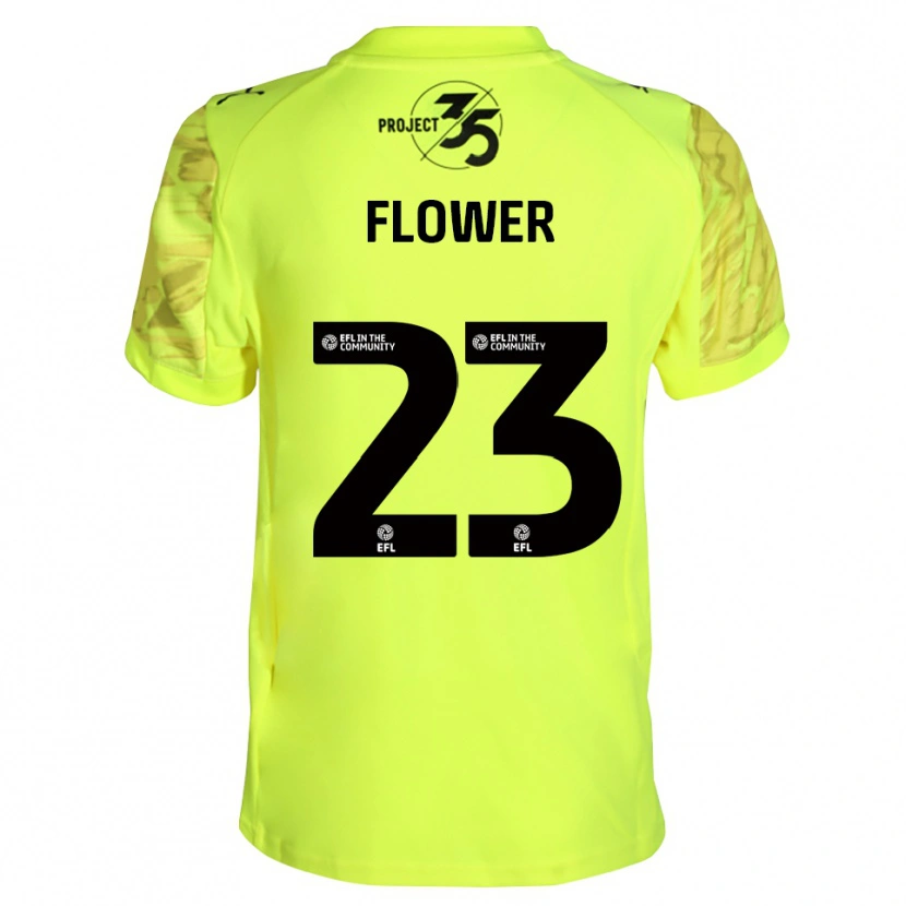 Danxen Dames Jack Flower #23 Fluorescerend Groen Zwart Keepersshirt 2025/26 T-Shirt België