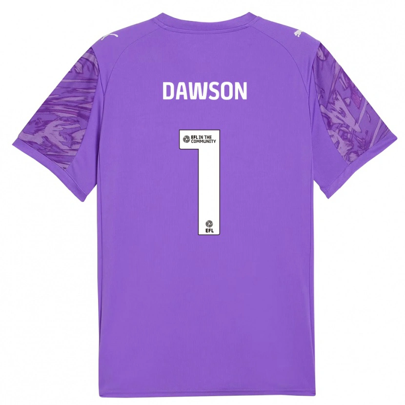 Danxen Dames Cameron Dawson #1 Paars Wit Keepersshirt 2025/26 T-Shirt België