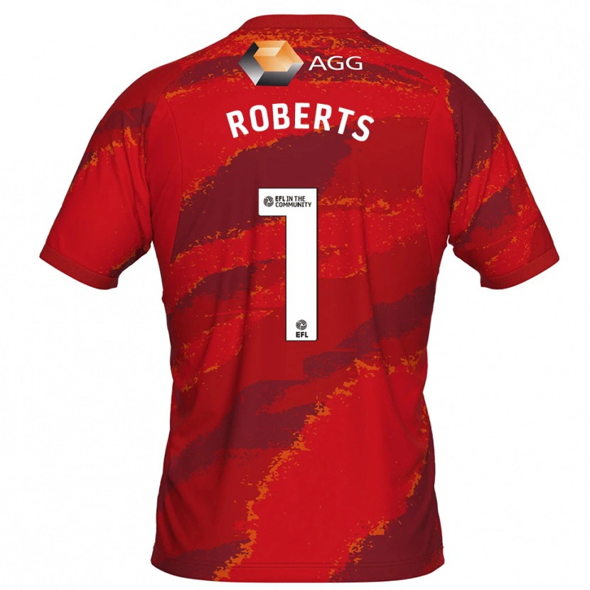 Danxen Dames Liam Roberts #1 Rood Wit Keepersshirt 2025/26 T-Shirt België