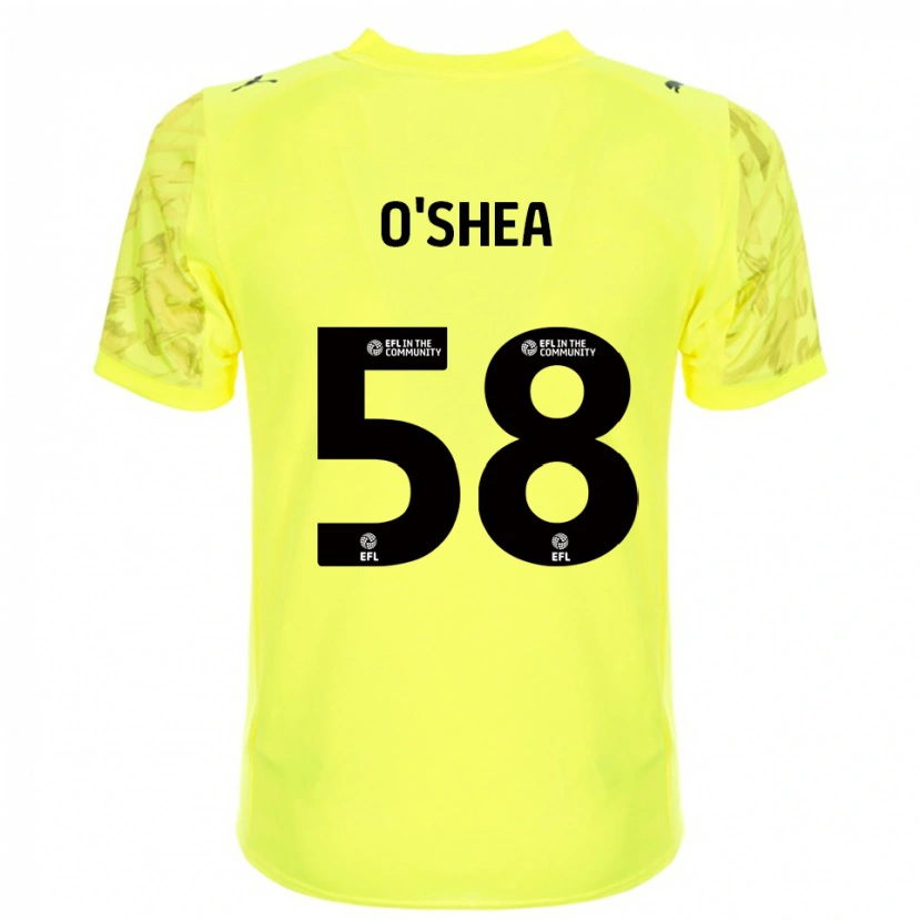 Danxen Dames Cian O'Shea #58 Geel Zwart Keepersshirt 2025/26 T-Shirt België