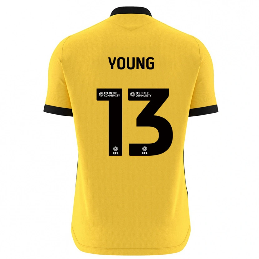 Danxen Dames Brad Young #13 Geel Zwart Keepersshirt 2025/26 T-Shirt België