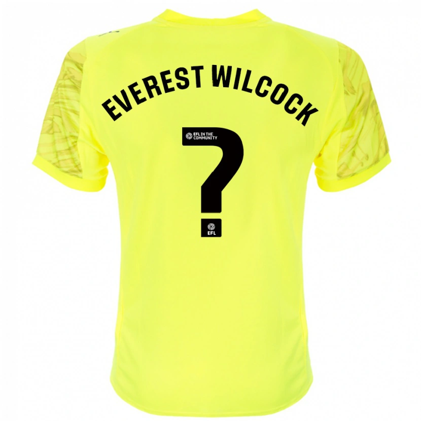 Danxen Dames Tom Everest Wilcock #0 Geel Zwart Keepersshirt 2025/26 T-Shirt België