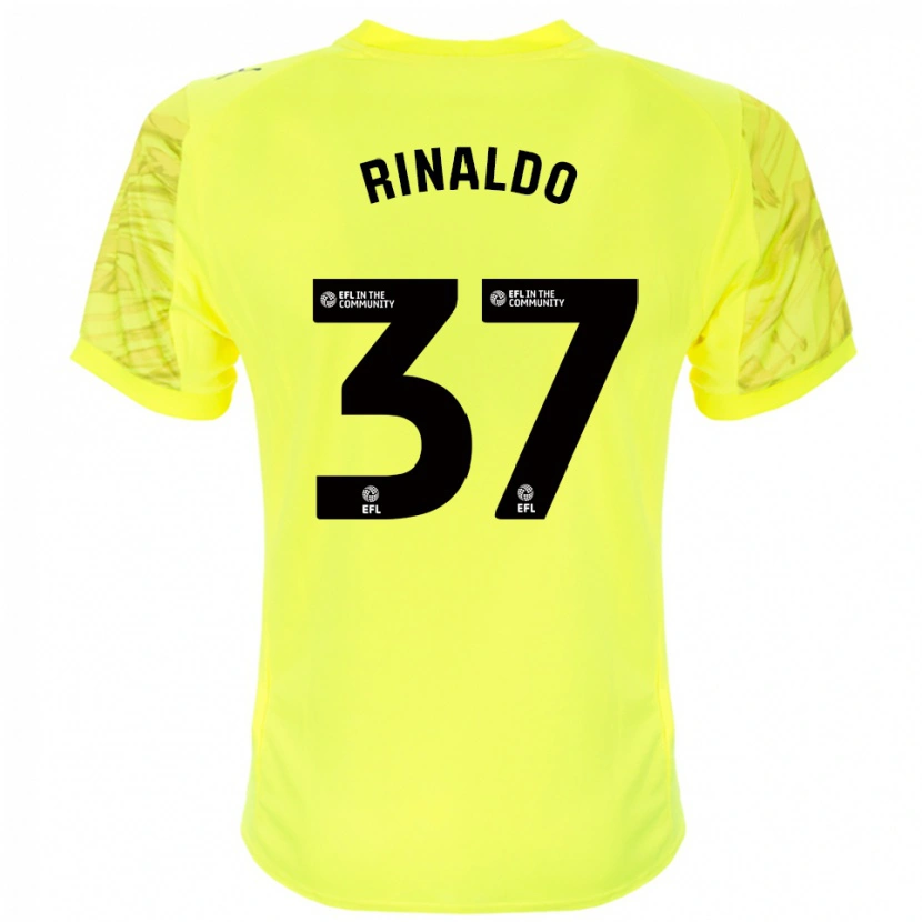Danxen Dames Ashton Rinaldo #37 Geel Zwart Keepersshirt 2025/26 T-Shirt België