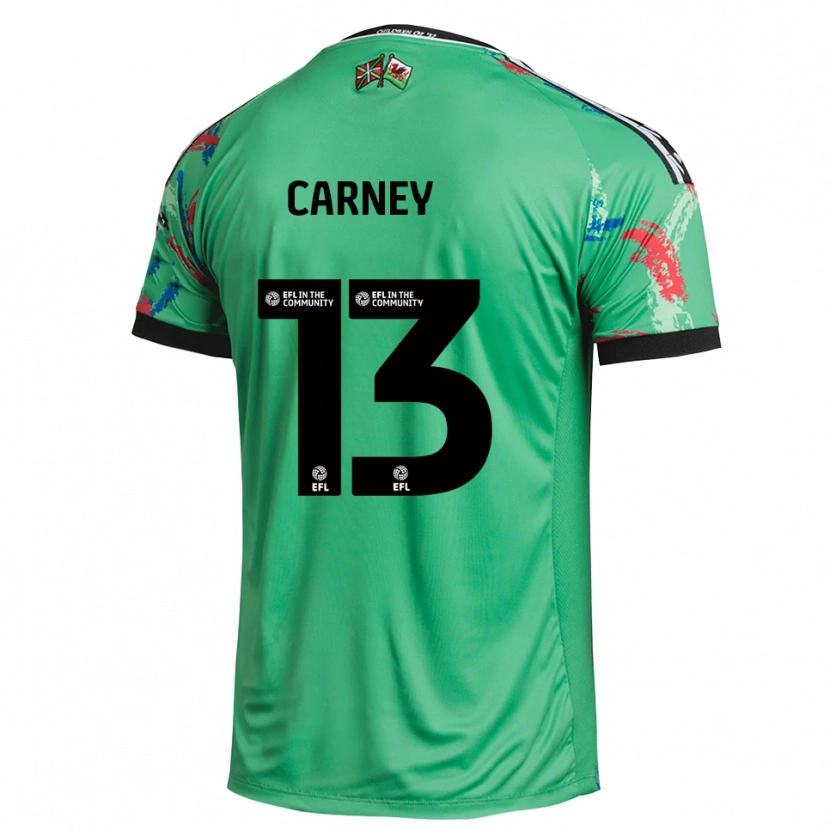 Danxen Dames Jacob Carney #13 Groen Rood Keepersshirt 2025/26 T-Shirt België