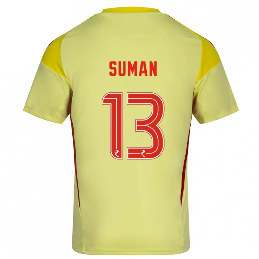 Danxen Dames Nick Suman #13 Geel Rood Keepersshirt 2025/26 T-Shirt België