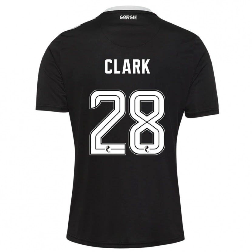 Danxen Dames Zander Clark #28 Zwart Bordeaux Keepersshirt 2025/26 T-Shirt België