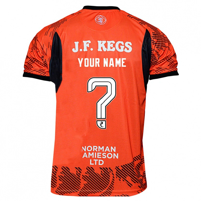 Danxen Dames Dundee United Oranje Zwart Keepersshirt 2025/26 T-Shirt België