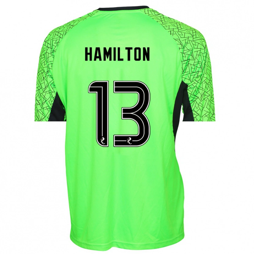 Danxen Dames Jack Hamilton #13 Groen Zwart Keepersshirt 2025/26 T-Shirt België
