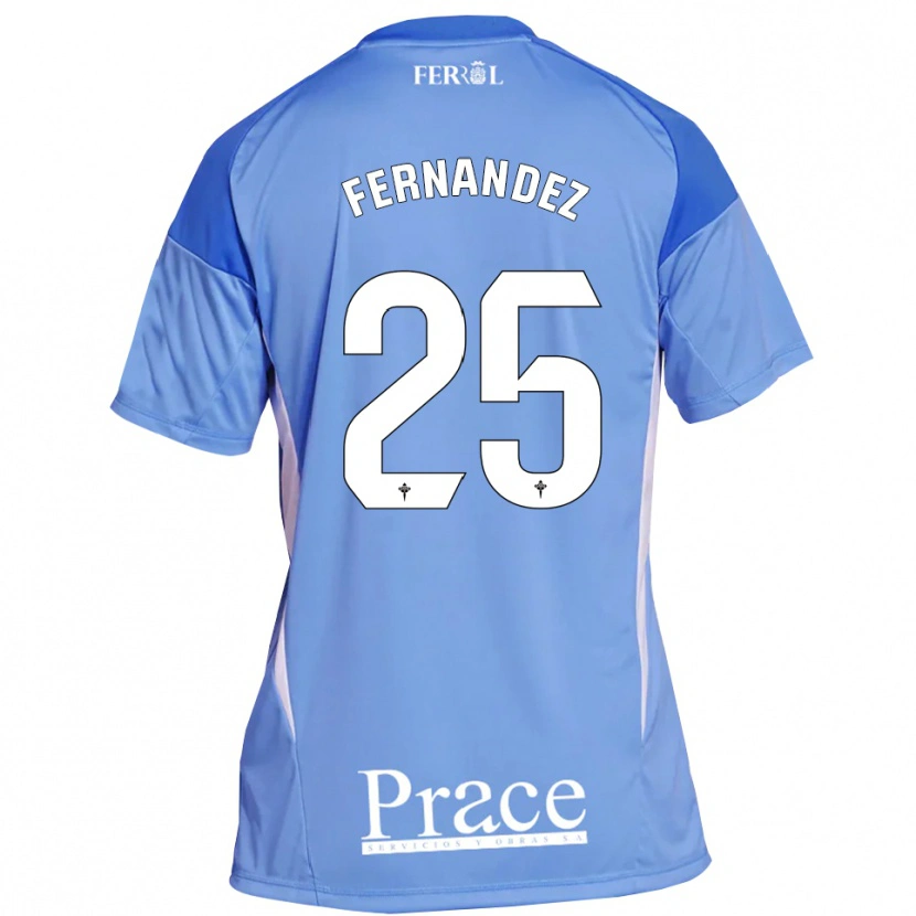 Danxen Dames César Fernández #25 Lichtblauw Wit Keepersshirt 2025/26 T-Shirt België