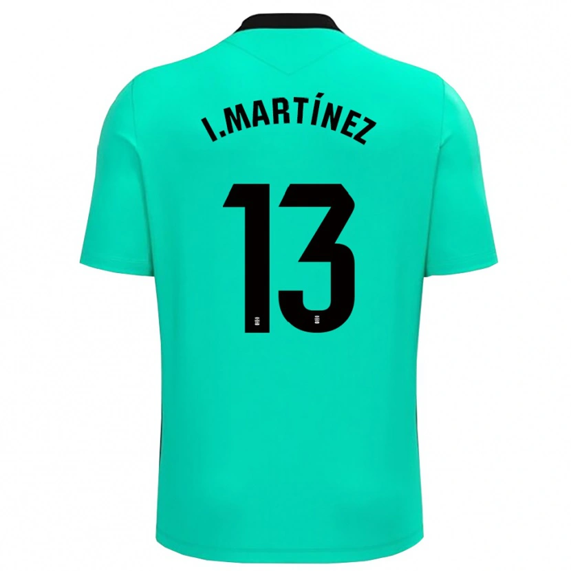 Danxen Dames Iván Martínez #13 Groen Zwart Keepersshirt 2025/26 T-Shirt België