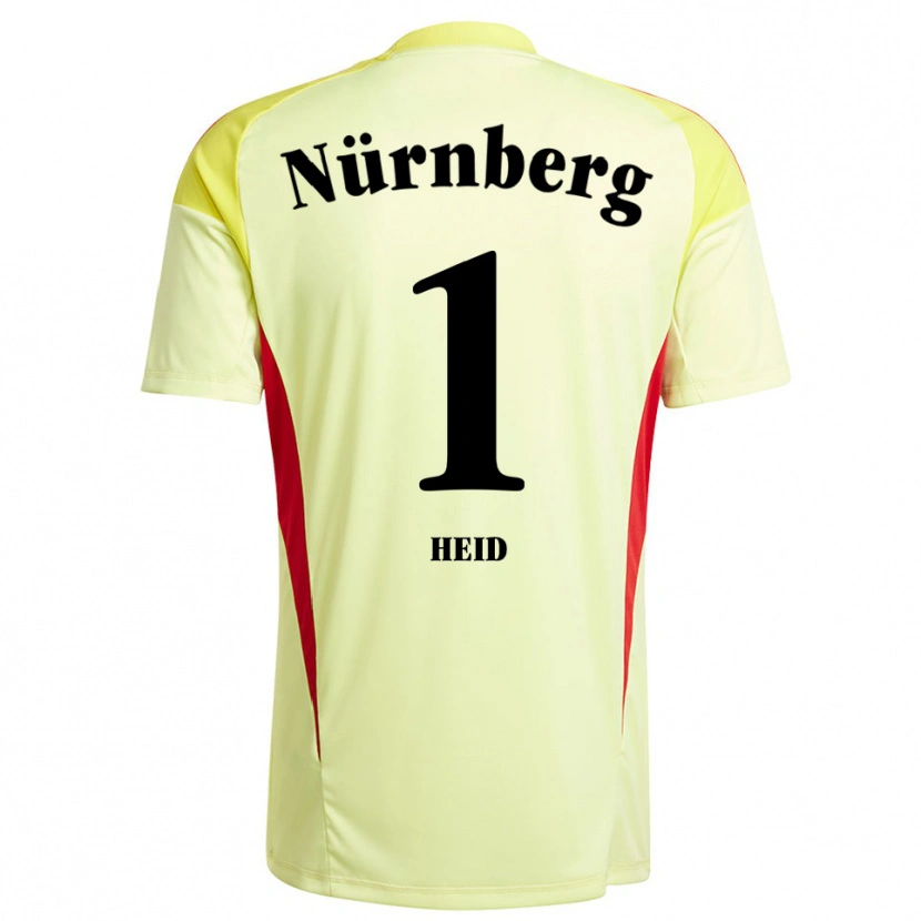 Danxen Dames Noah Heid #1 Geel Zwart Keepersshirt 2025/26 T-Shirt België