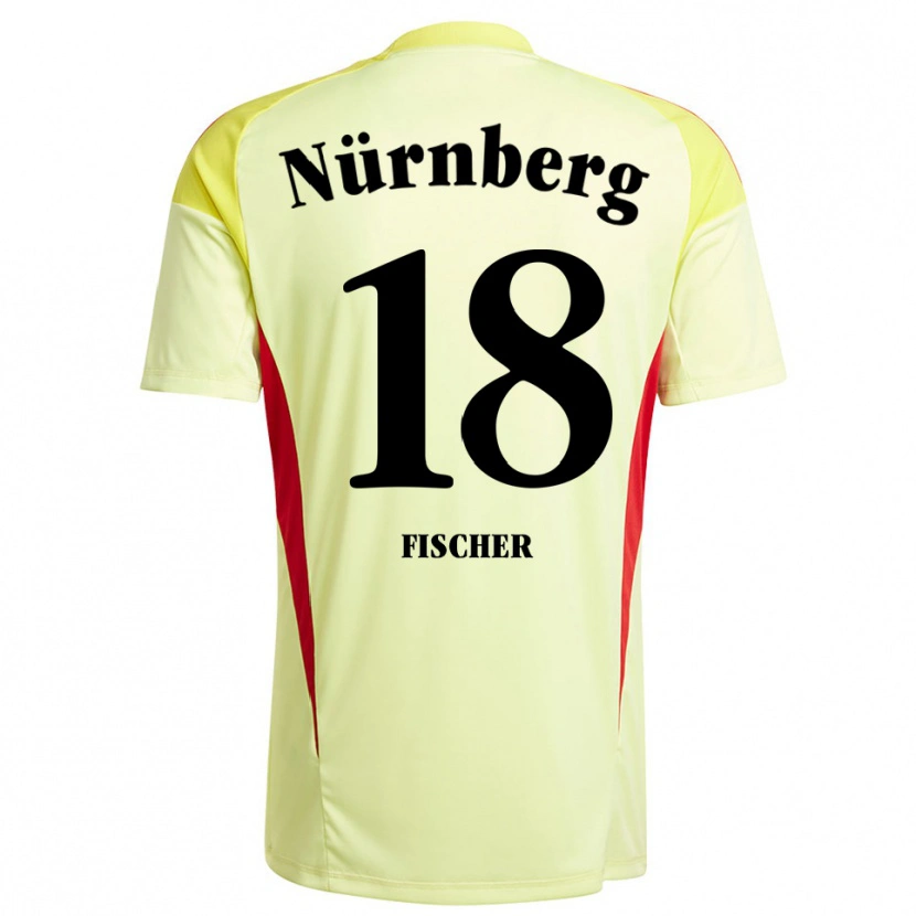 Danxen Dames Jonas Fischer #18 Geel Zwart Keepersshirt 2025/26 T-Shirt België