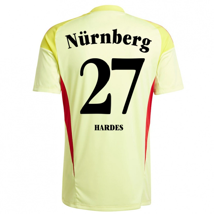 Danxen Dames Aaron Hardes #27 Geel Zwart Keepersshirt 2025/26 T-Shirt België