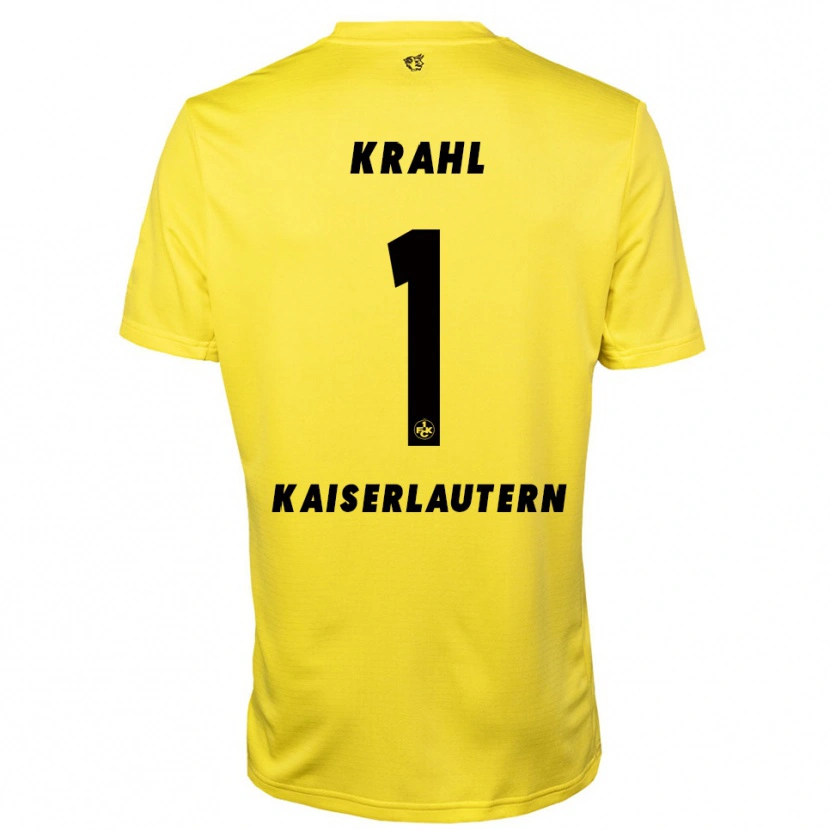 Danxen Dames Julian Krahl #1 Geel Zwart Keepersshirt 2025/26 T-Shirt België