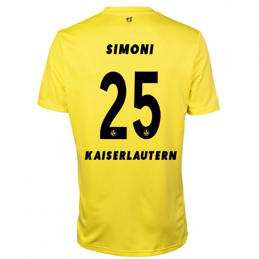 Danxen Dames Simon Simoni #25 Geel Zwart Keepersshirt 2025/26 T-Shirt België