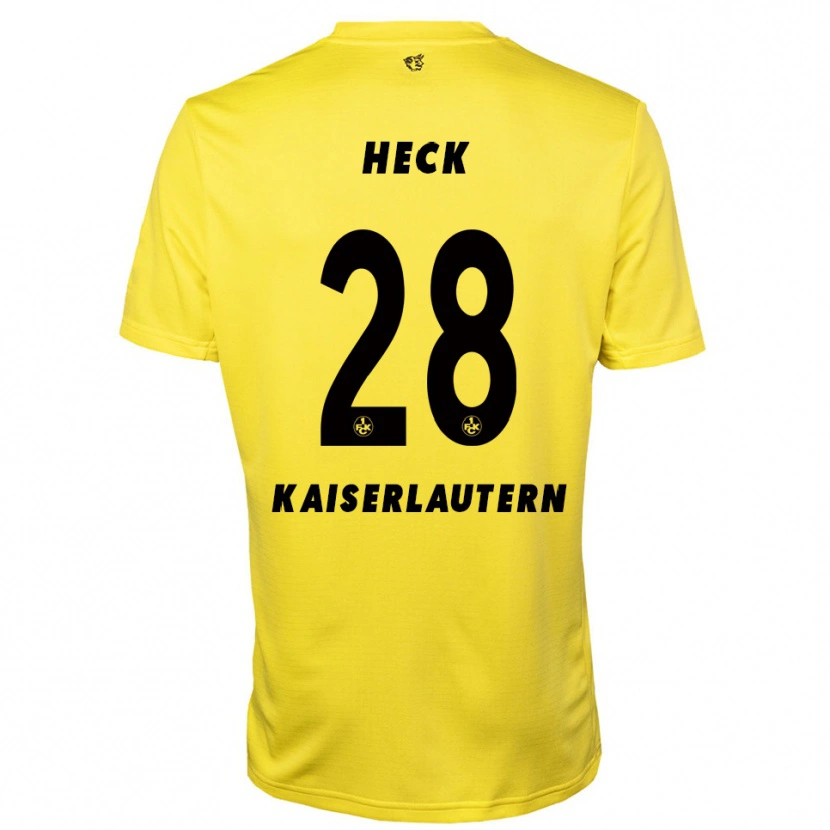 Danxen Dames Fabian Heck #28 Geel Zwart Keepersshirt 2025/26 T-Shirt België