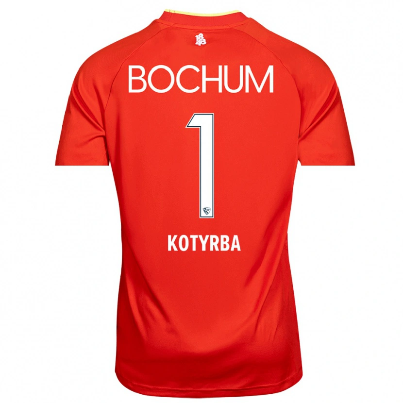 Danxen Dames Finn Kotyrba #1 Rood Wit Keepersshirt 2025/26 T-Shirt België