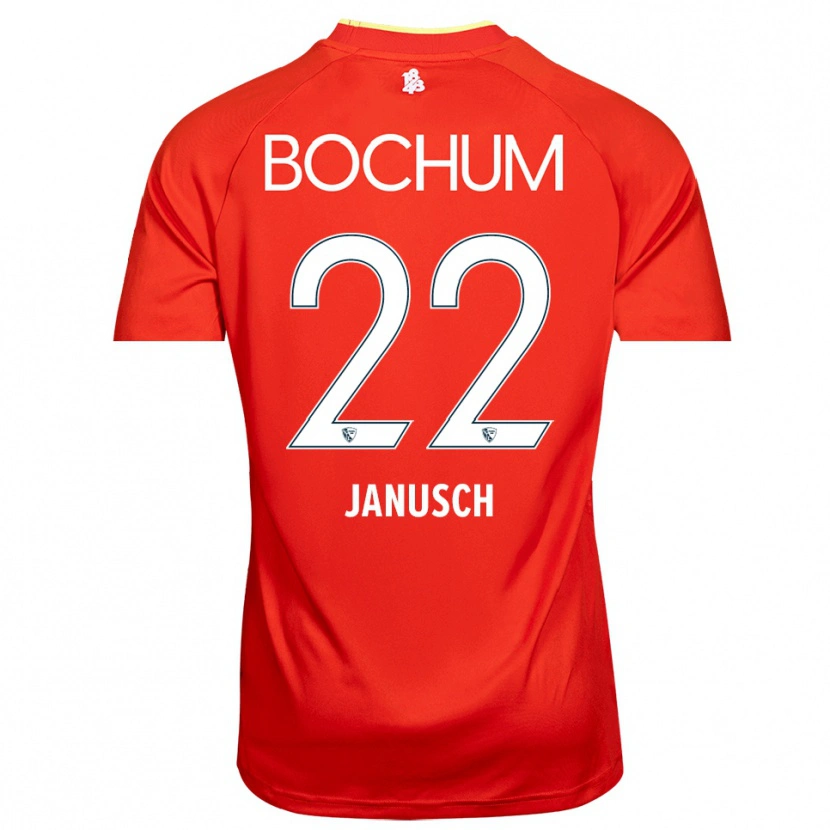 Danxen Dames Thees Janusch #22 Rood Wit Keepersshirt 2025/26 T-Shirt België
