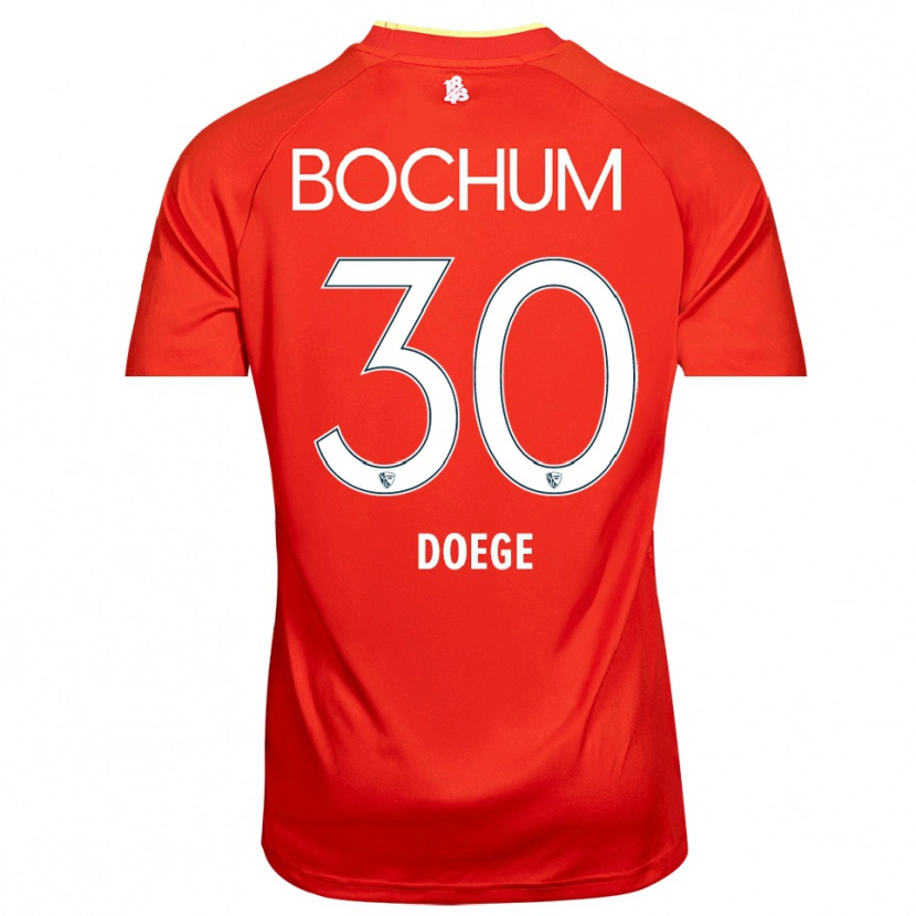 Danxen Dames Leonie Doege #30 Rood Wit Keepersshirt 2025/26 T-Shirt België