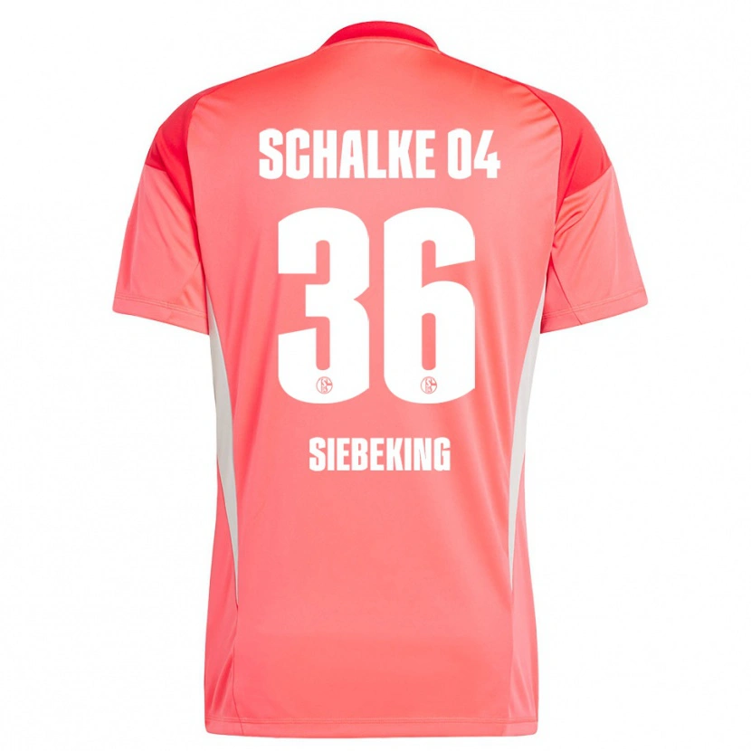 Danxen Dames Johannes Siebeking #36 Koraal Rood Keepersshirt 2025/26 T-Shirt België