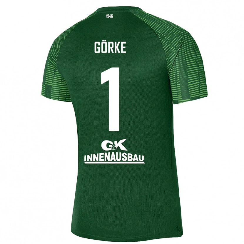 Danxen Dames Arthur Görke #1 Diep Groen Zwart Keepersshirt 2025/26 T-Shirt België