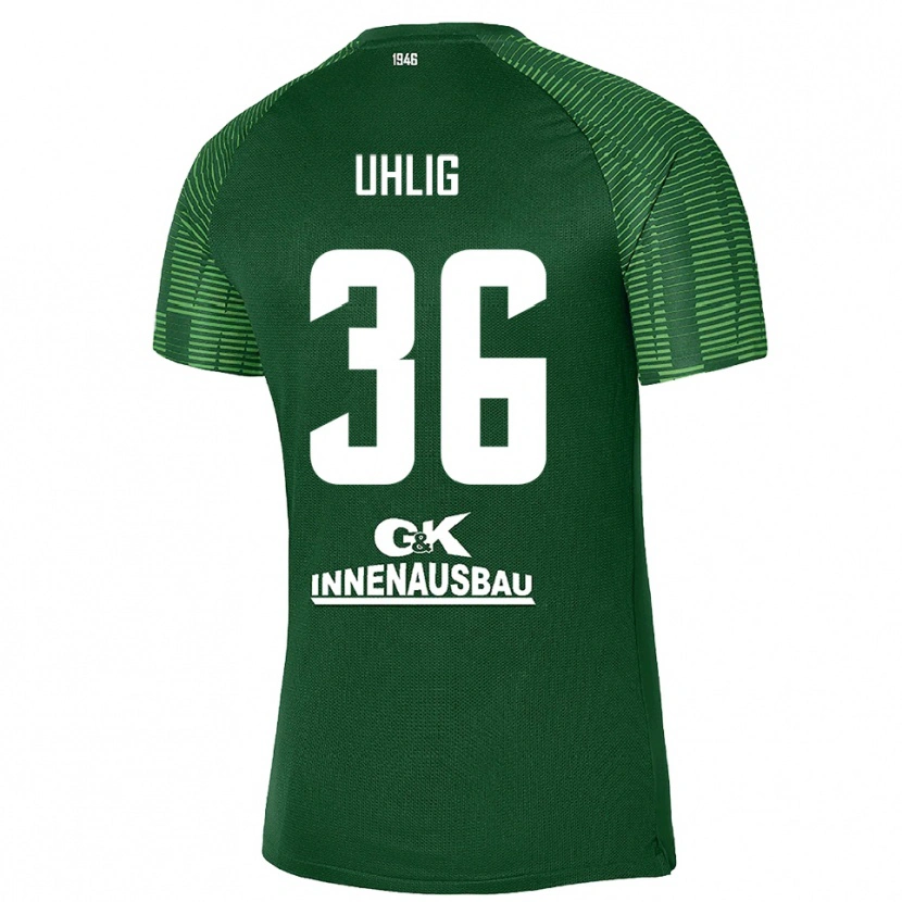 Danxen Dames Max Uhlig #36 Diep Groen Zwart Keepersshirt 2025/26 T-Shirt België