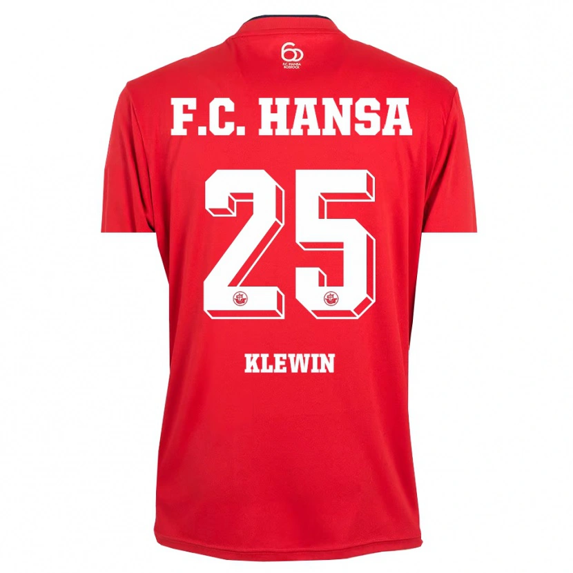 Danxen Dames Philipp Klewin #25 Rood Wit Keepersshirt 2025/26 T-Shirt België