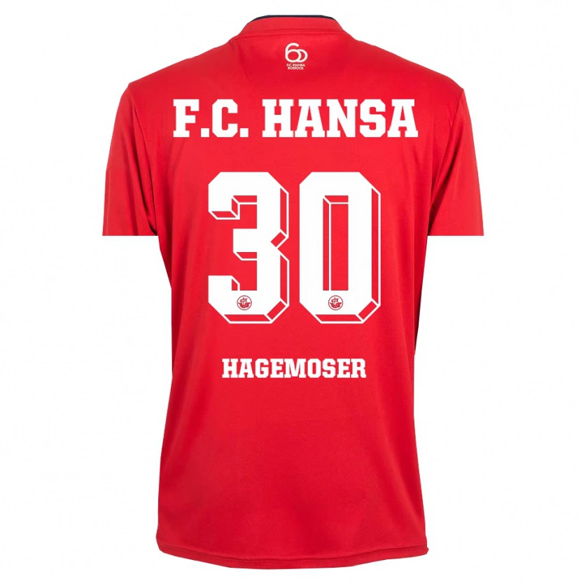 Danxen Dames Max Hagemoser #30 Rood Wit Keepersshirt 2025/26 T-Shirt België