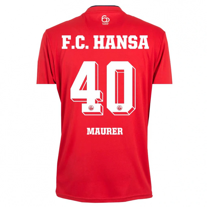 Danxen Dames Erik Maurer #40 Rood Wit Keepersshirt 2025/26 T-Shirt België