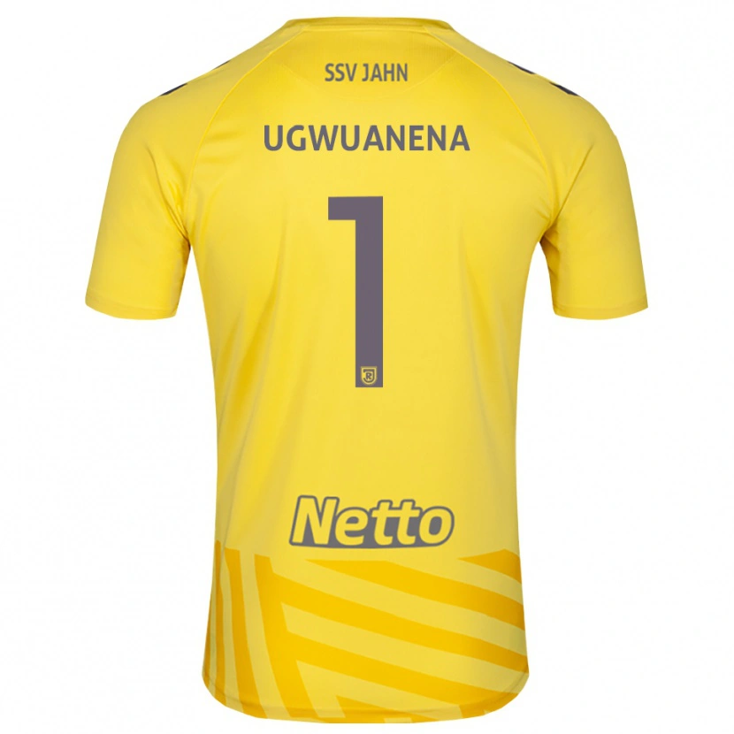 Danxen Dames Marvellous Ugwuanena #1 Geel Grijs Keepersshirt 2025/26 T-Shirt België