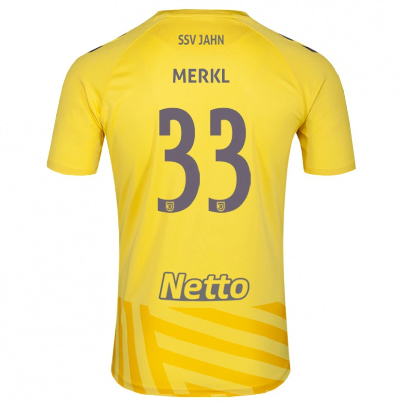Danxen Dames Maurice Merkl #33 Geel Grijs Keepersshirt 2025/26 T-Shirt België