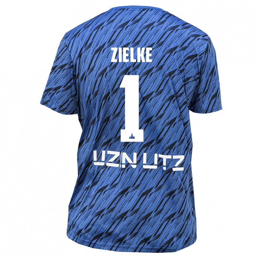 Danxen Dames Paul Zielke #1 Koningsblauw Wit Keepersshirt 2025/26 T-Shirt België