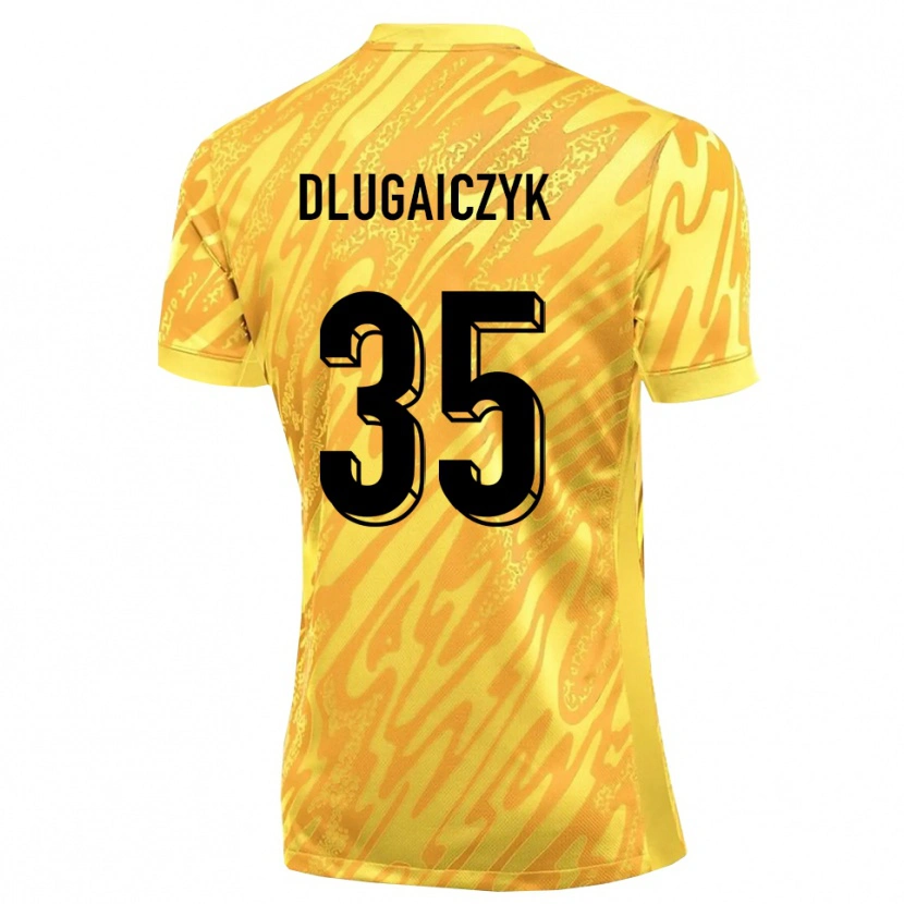 Danxen Dames Alexander Dlugaiczyk #35 Geel Oranje Keepersshirt 2025/26 T-Shirt België