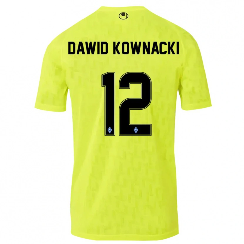 Danxen Dames Jakub Dawid Kownacki #12 Geel Zwart Keepersshirt 2025/26 T-Shirt België