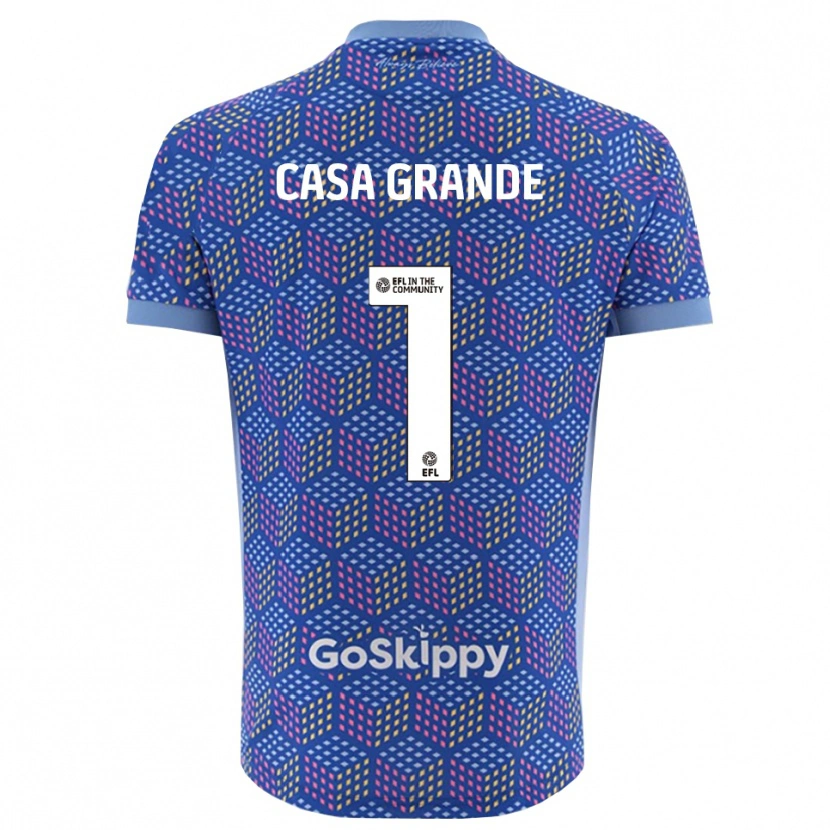 Danxen Dames Josey Casa-Grande #1 Blauw Zwart Keepersshirt 2025/26 T-Shirt België