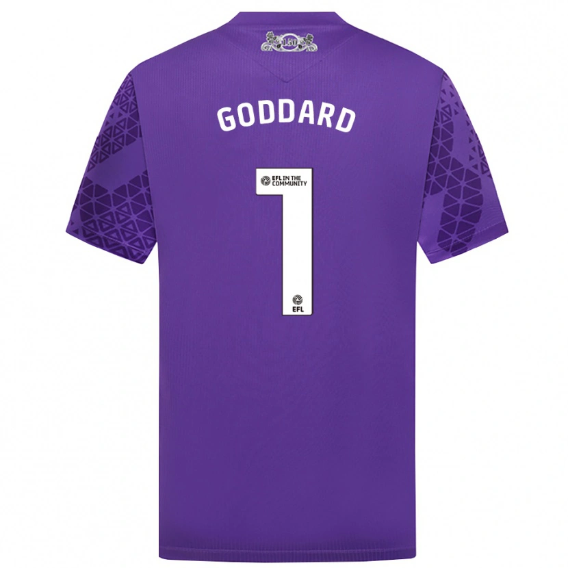 Danxen Dames Felix Goddard #1 Paars Wit Keepersshirt 2025/26 T-Shirt België